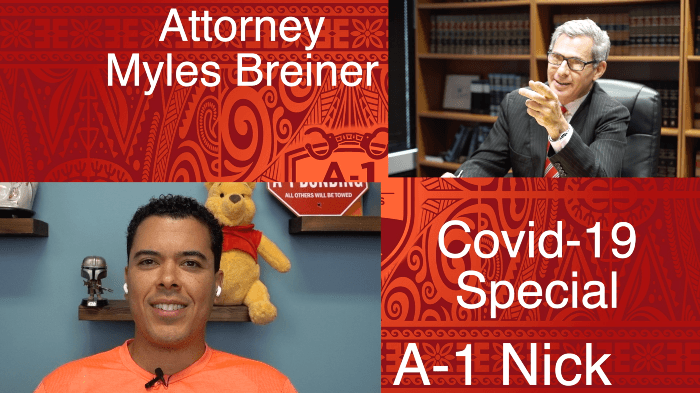 Attorney Myles Breiner joins the A-1 Podcast